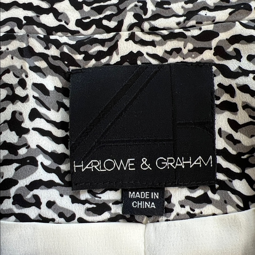 Harlow & Graham Zebra Print Blazer - Picture 2 of 6
